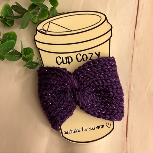 🧶 BUNDLE of (3) Handmade Cup Cozies - Picture 5 of 12
